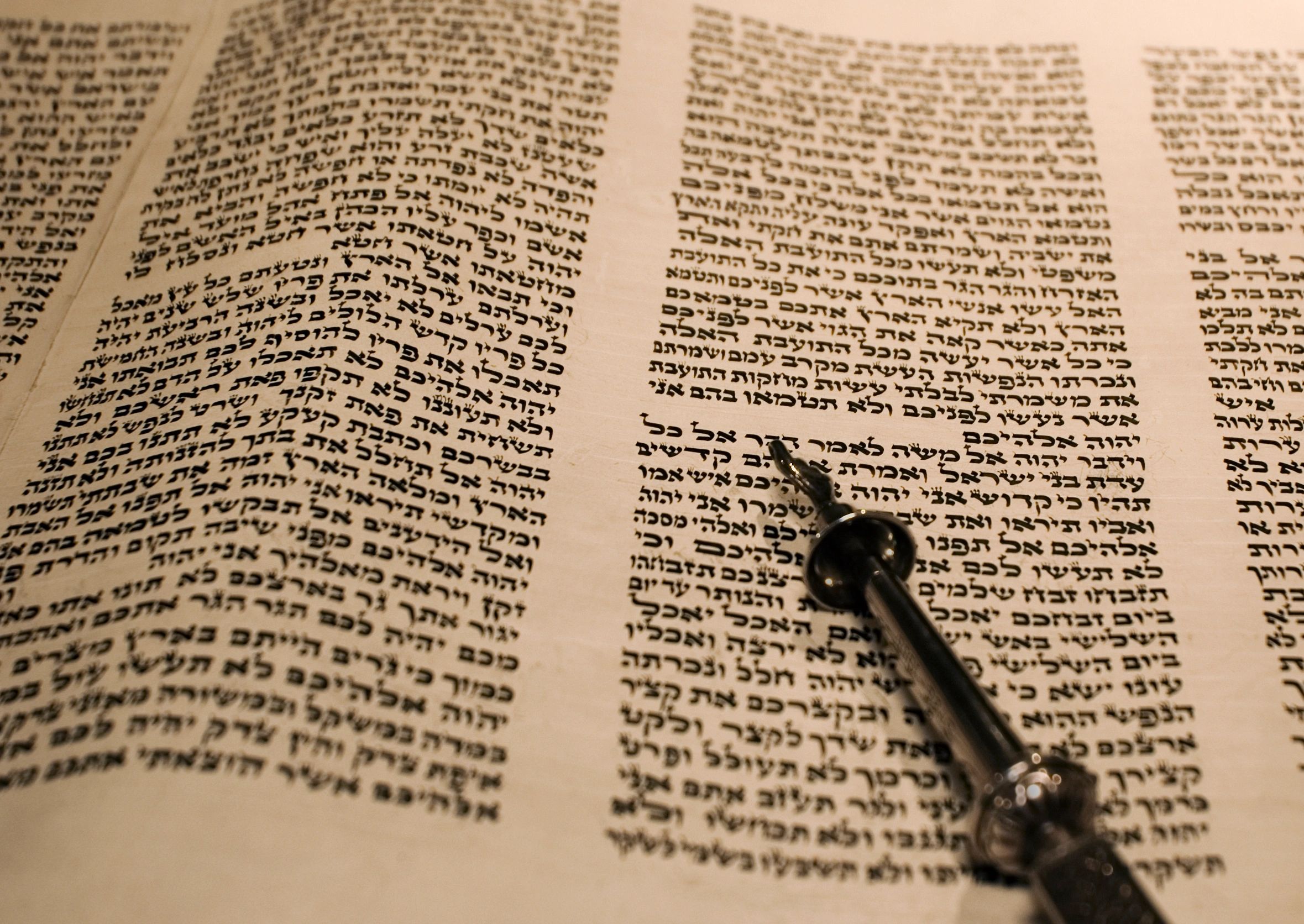 Open Torah scroll