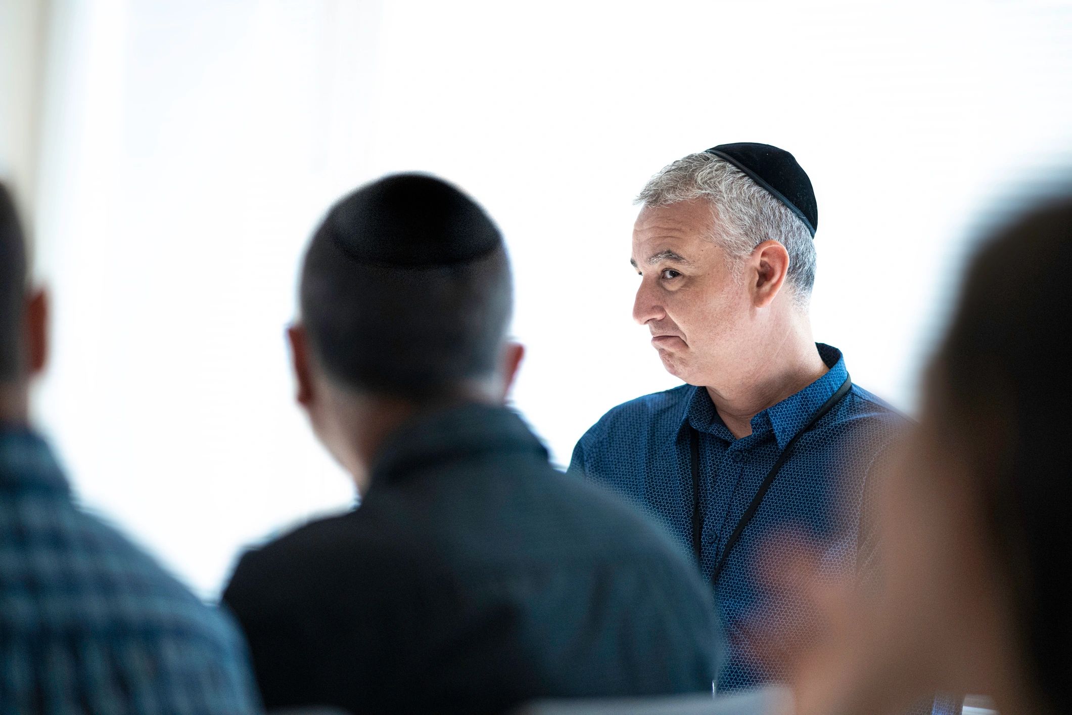 Teacher leading a group training session